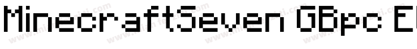 MinecraftSeven GBpc EUC H字体转换